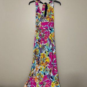 Sz XS Lilly Pulitzer Amada Maxi dress Besame Mucho XS RARE HTF!!